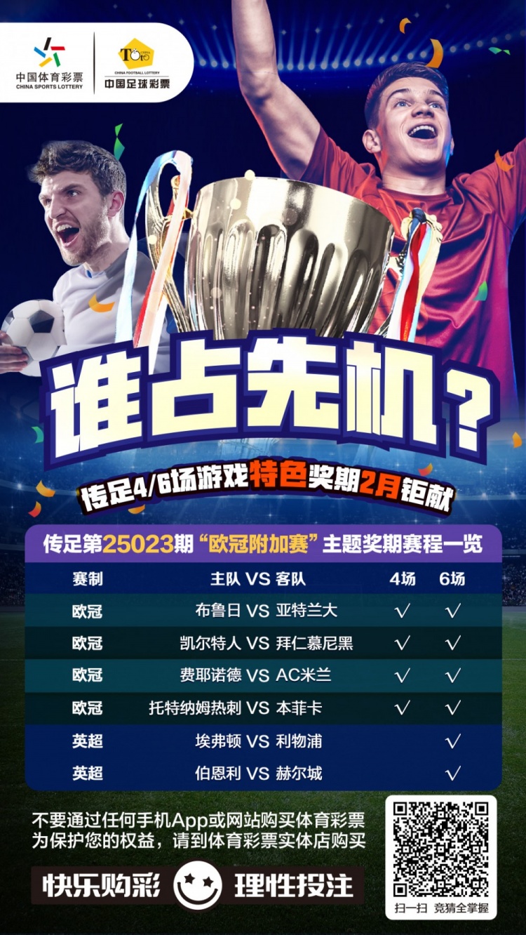  誰占先機？！傳足特色獎期第25023期聚焦歐冠附加賽