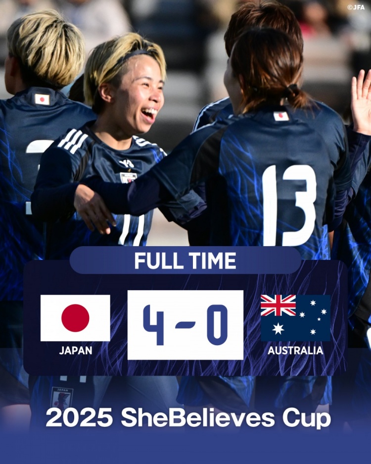  熱身賽日本女足4-0澳大利亞女足，田中美南2射1傳&長谷川唯任隊(duì)長