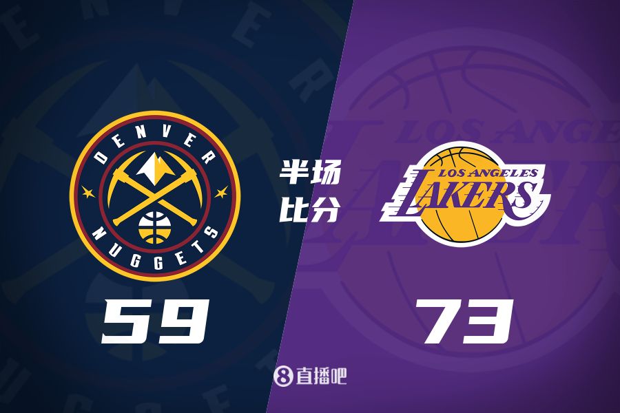  水銀瀉地的進攻火力次節(jié)暫緩！東契奇25分 湖人半場領先掘金14分